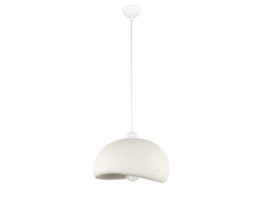 Candeeiro suspenso em metal «Beta» - 30 x 24 cm - Branco