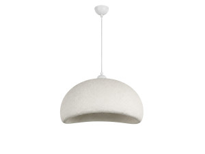 Candeeiro suspenso em metal «Beta» - 40 x 32 cm - Branco