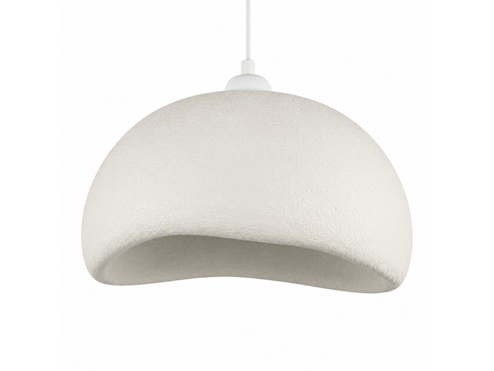 Candeeiro suspenso em metal «Beta» - 40 x 32 cm - Branco