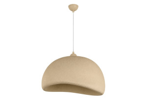 Candeeiro suspenso em metal «Beta» - 50 x 40 cm - Bege