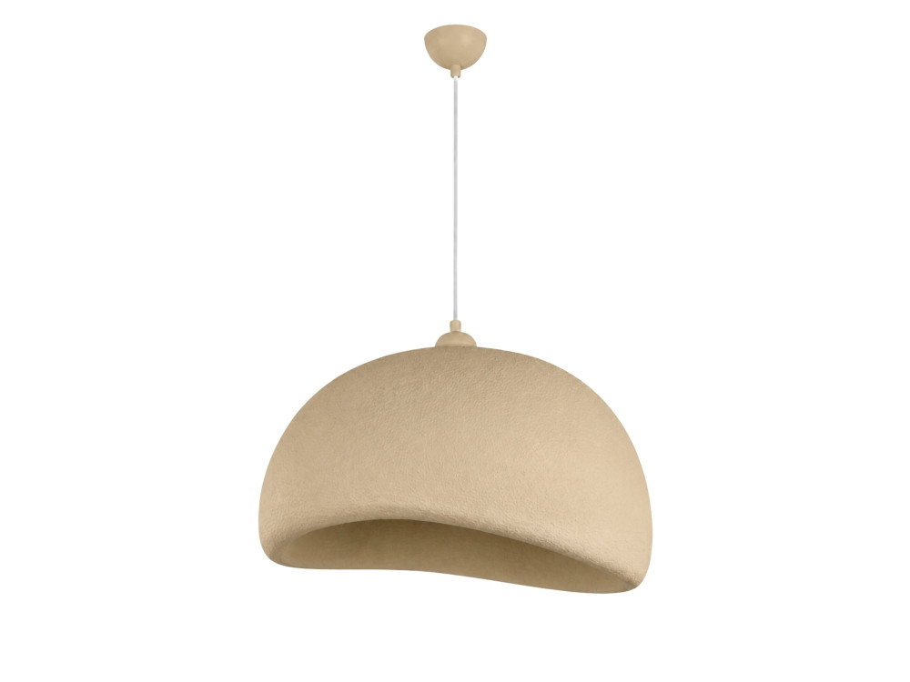 Candeeiro suspenso em metal «Beta» - 50 x 40 cm - Bege