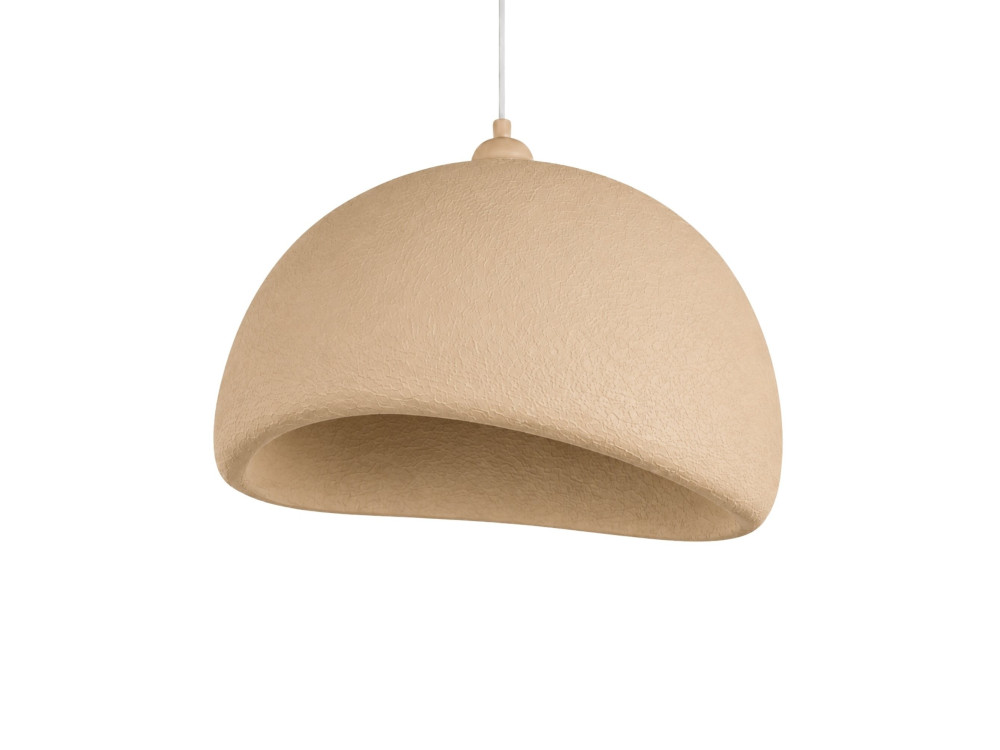 Candeeiro suspenso em metal «Beta» - 50 x 40 cm - Bege