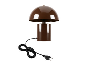 Candeeiro de mesa em metal «Pera» - 26 x 26 cm - Castanho