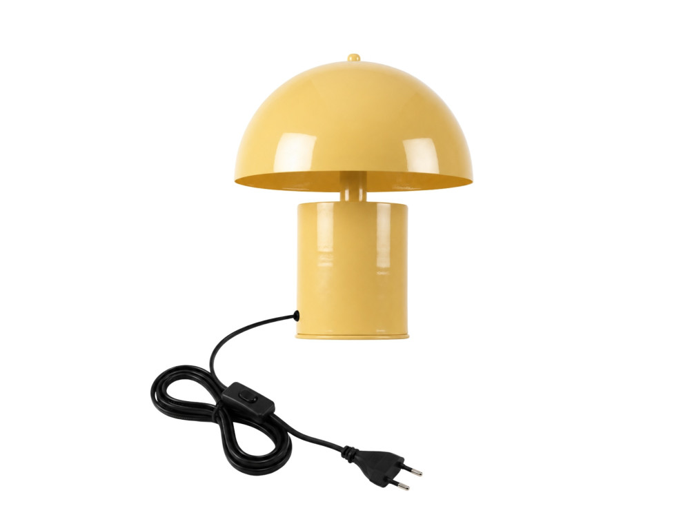 Candeeiro de mesa em metal «Pera» - 26 x 26 cm - Amarelo