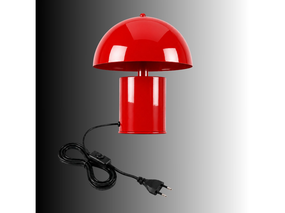 Candeeiro de mesa em metal «Pera» - 26 x 26 cm - Vermelho