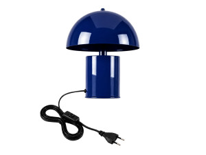 Candeeiro de mesa em metal «Pera» - 26 x 26 cm - Azul-marinho