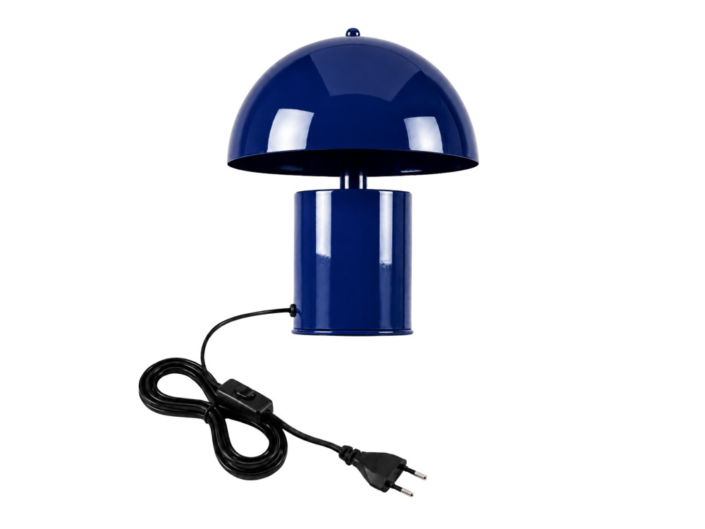 Candeeiro de mesa em metal «Pera» - 26 x 26 cm - Azul-marinho