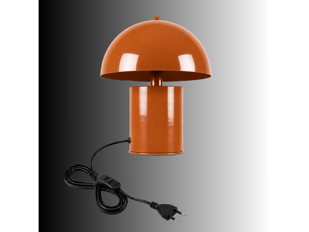 Candeeiro de mesa em metal «Pera» - 26 x 26 cm - Laranja