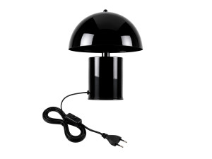 Candeeiro de mesa em metal «Pera» - 26 x 26 cm - Preto