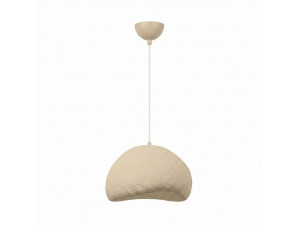 Candeeiro suspenso em metal «Loval» - 50 x 44 cm - Bege