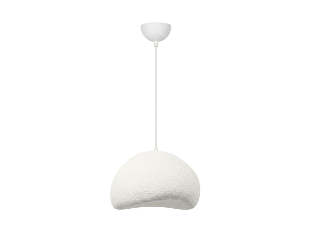 Candeeiro suspenso em metal «Loval» - 50 x 44 cm - Branco