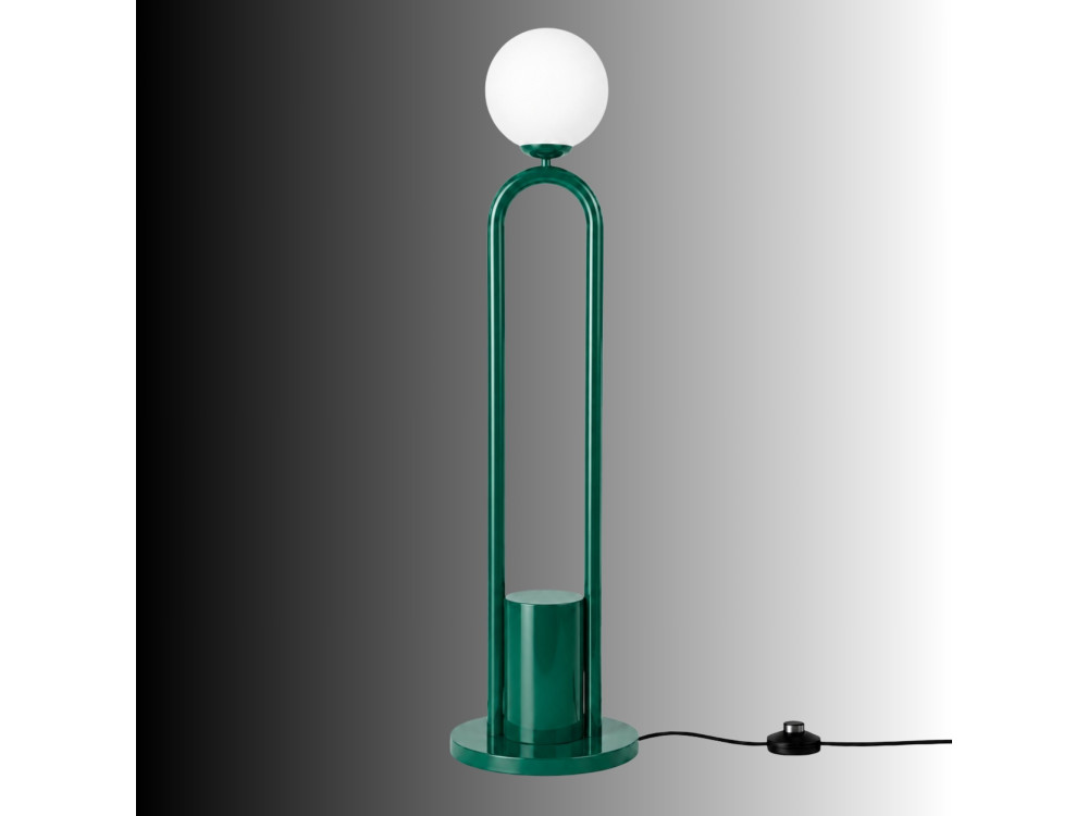 Candeeiro de pé em metal «Loop» - 30 x 30 cm - Verde
