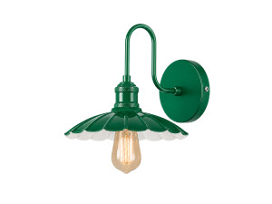 Candeeiro de parede em metal «Volan» - 25 x 30 cm - Verde