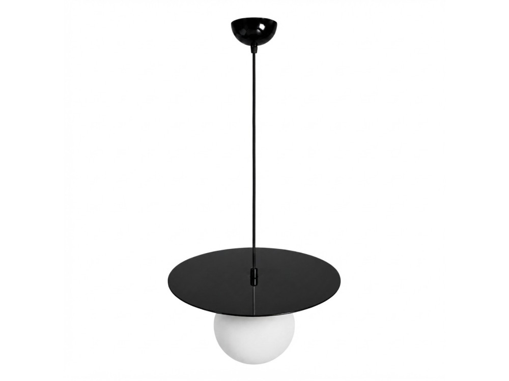 Candeeiro suspenso em metal «Vesper» - 40 x 40 cm - Preto