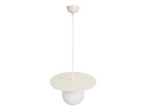 Candeeiro suspenso em metal «Vesper» - 40 x 40 cm - Bege