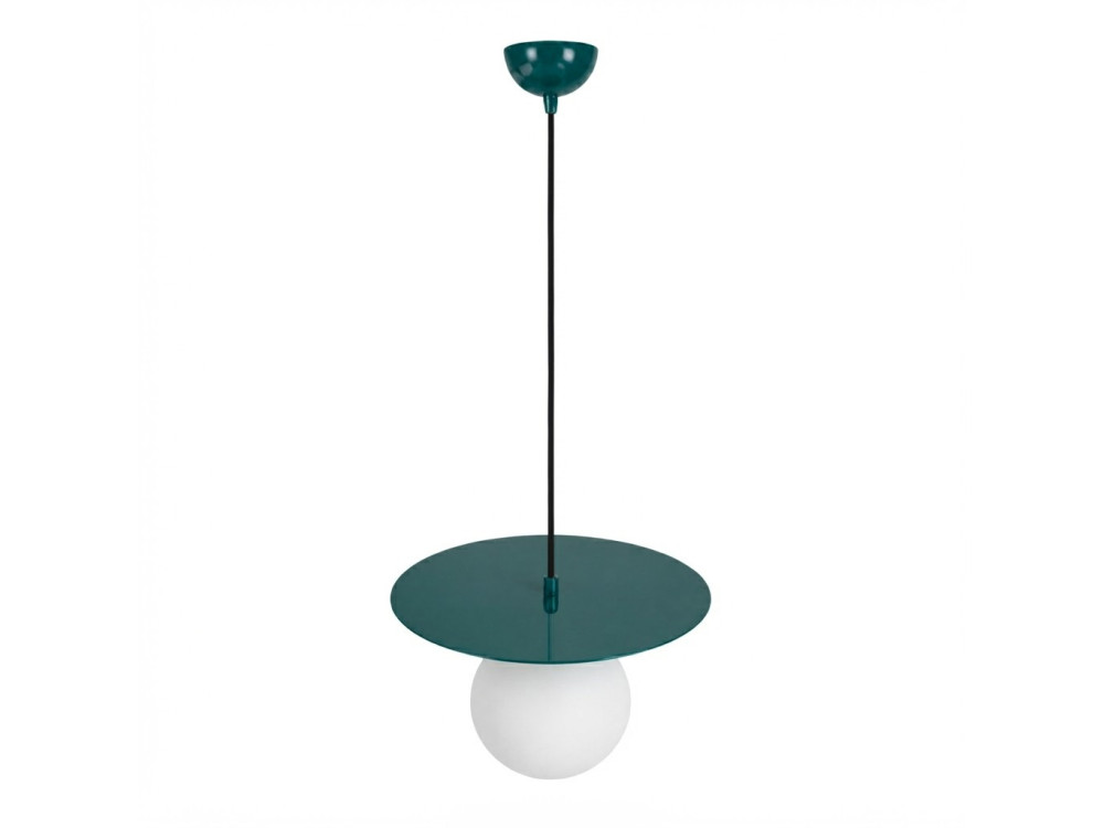 Candeeiro suspenso em metal «Vesper» - 40 x 40 cm - Verde