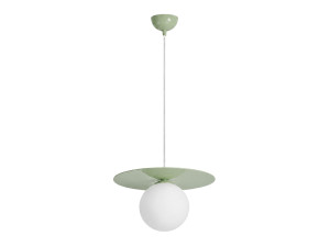 Candeeiro suspenso em metal «Vesper» - 40 x 40 cm - Verde