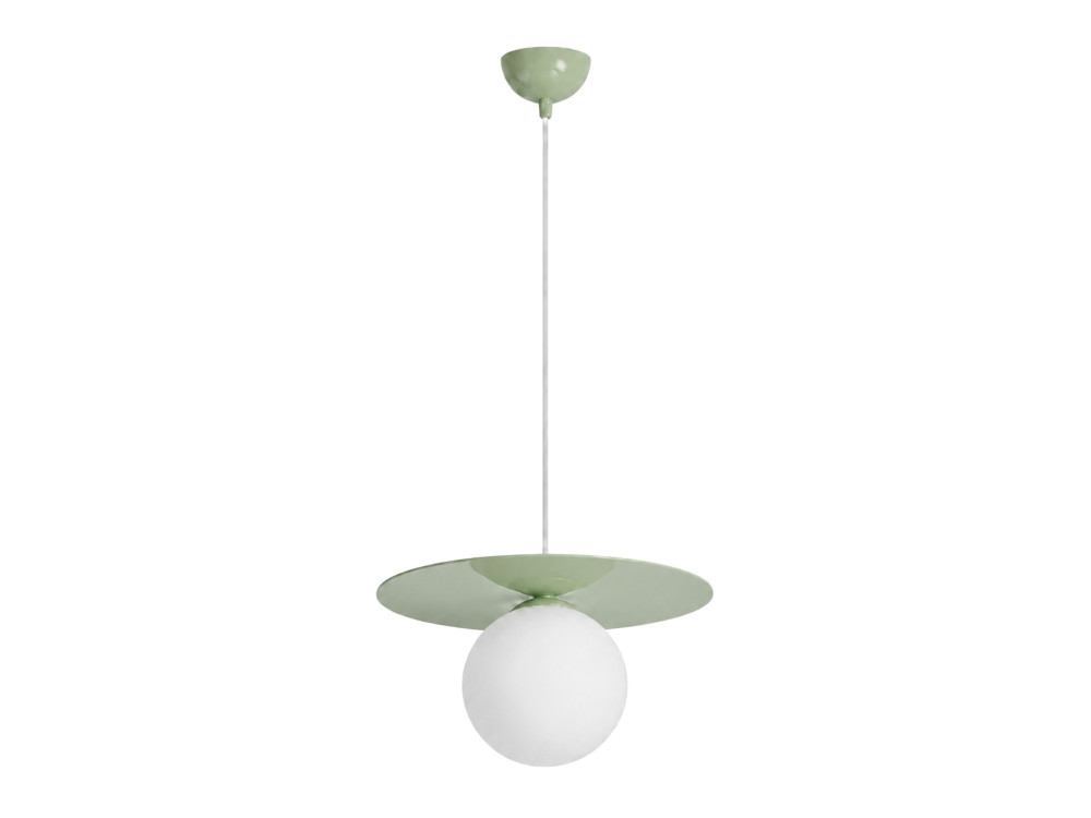 Candeeiro suspenso em metal «Vesper» - 40 x 40 cm - Verde