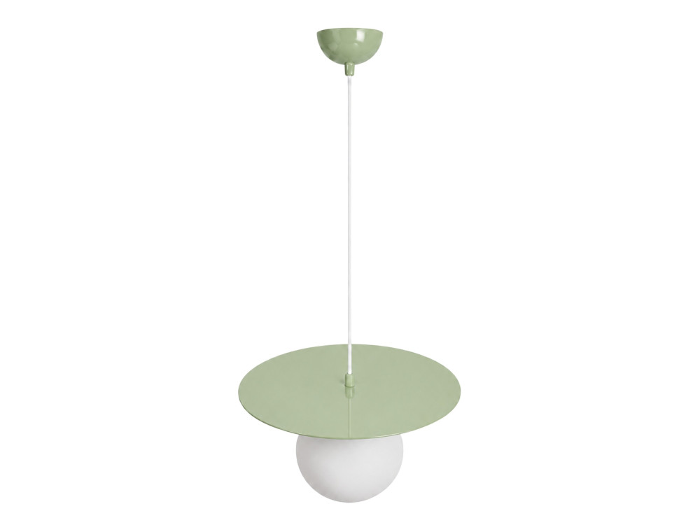Candeeiro suspenso em metal «Vesper» - 40 x 40 cm - Verde