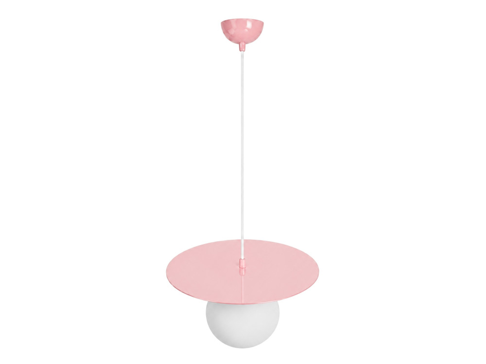 Candeeiro suspenso em metal «Vesper» - 40 x 40 cm - Rosa