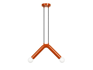 Candeeiro suspenso em metal «Balance» - 33 x 15 cm - Laranja