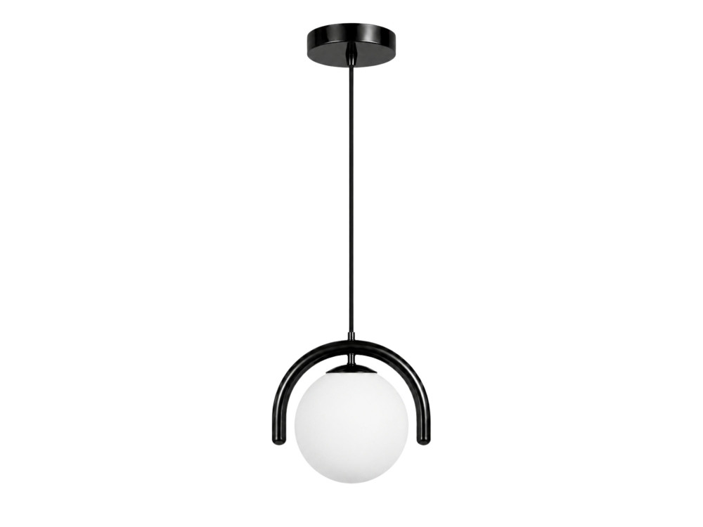Candeeiro suspenso em metal «GEDIK-20441» - 20 x 20 cm - Preto