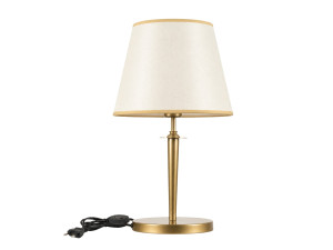 Candeeiro de mesa em metal «Milano» - 31 x 31 cm - Bege