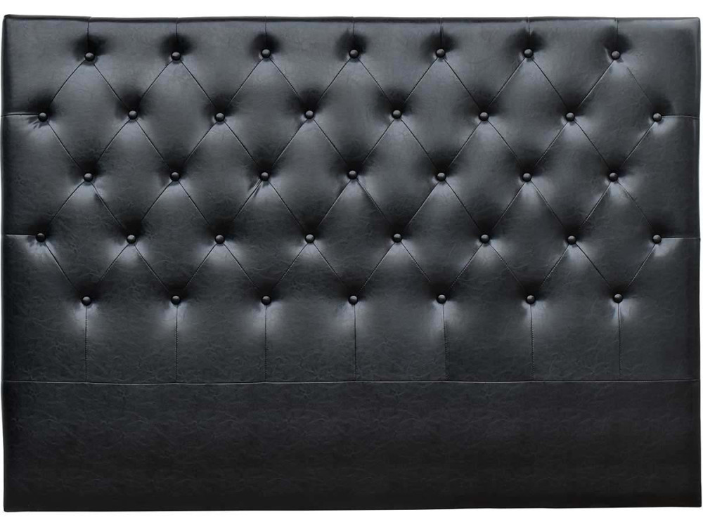 Cabeceira acolchoada Déco” - 149 cm - Preto - PVC