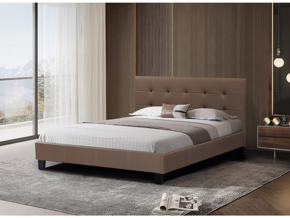 Cama"Julia" - 160 x 200 cm - Marrom