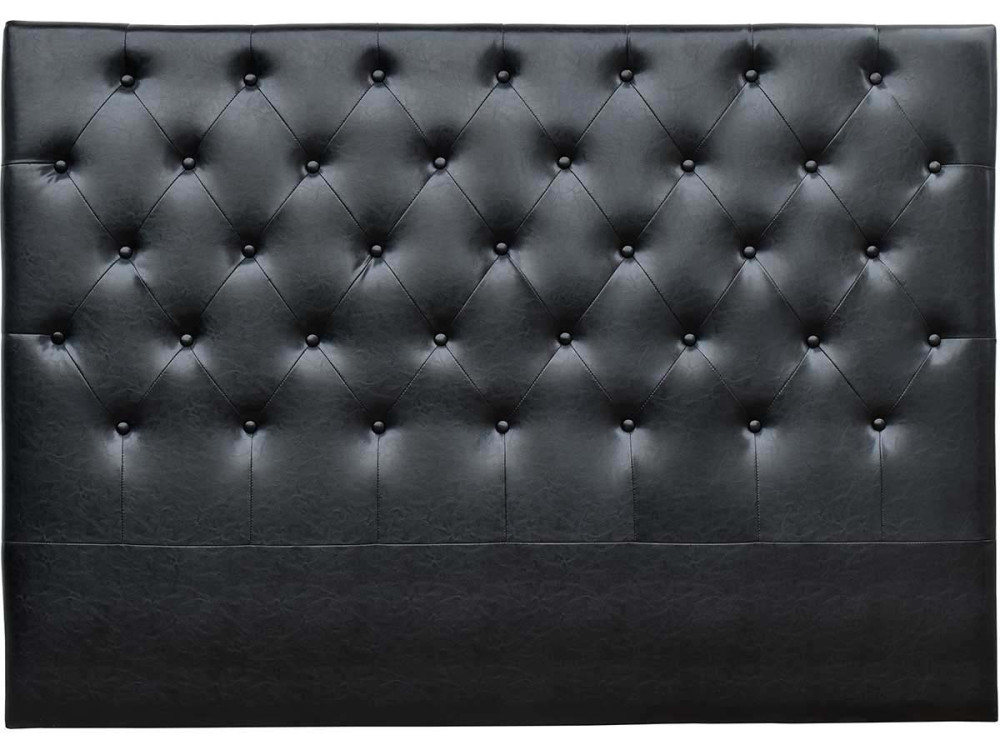 Cabeceira acolchoada Déco” - 169 cm - Preto - PVC