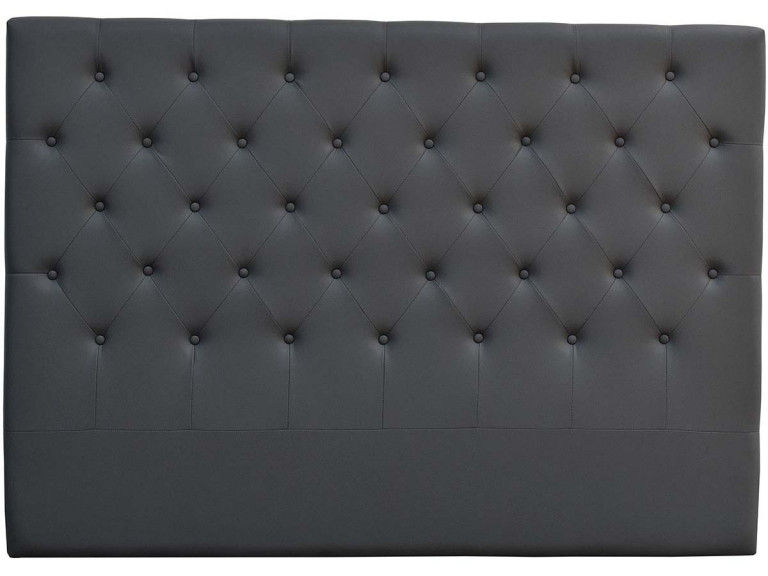 Cabeceira acolchoada Déco” - 169 cm - Cinza escuro - PVC