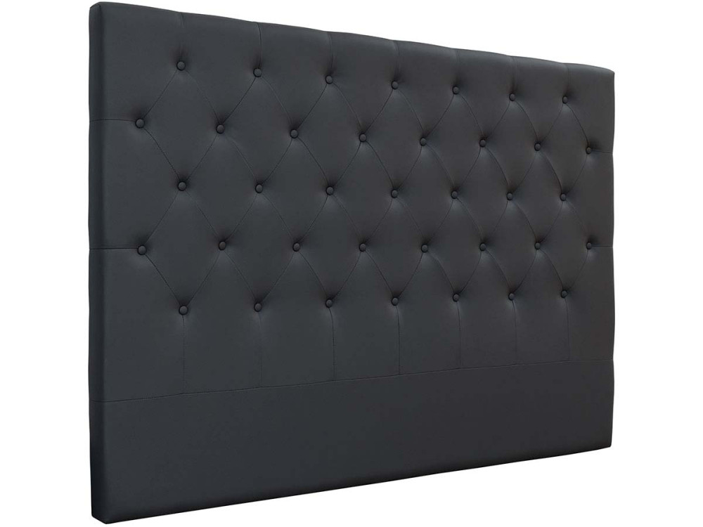 Cabeceira acolchoada Déco” - 169 cm - Cinza escuro - PVC