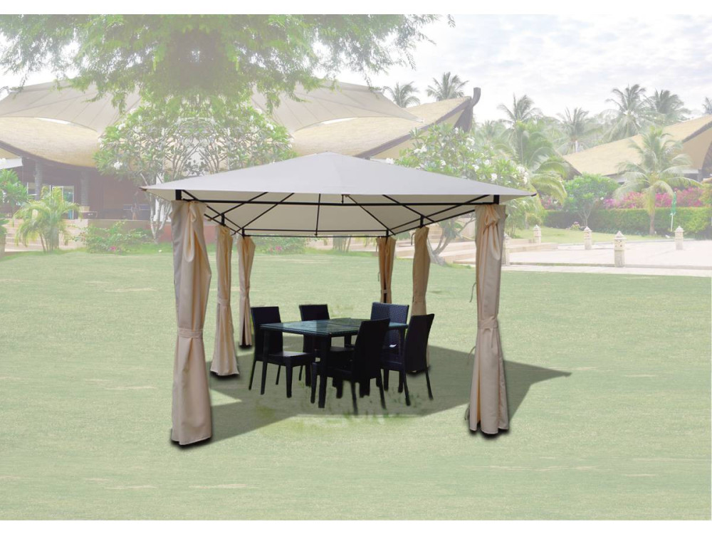 Toldo e cortinas para pérgola "Rosita" - 3 x 4 - Bege