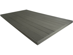 Pacote 5m² - Placas de terraço compostas maciças - Cinza escuro
