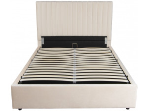 Cama com caixa "Mia" - 140 x 190 cm - Bege