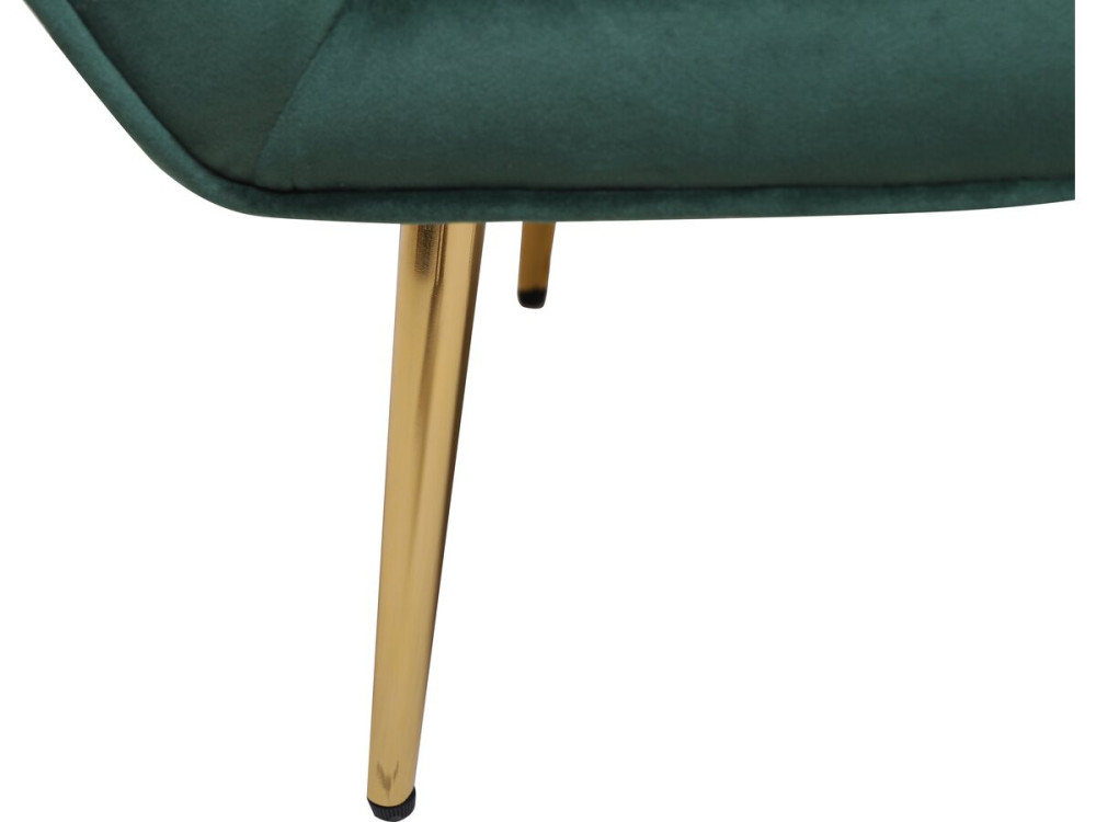 Poltrona de veludo "Austin" - 79 x 71 x 79,5 cm - Verde