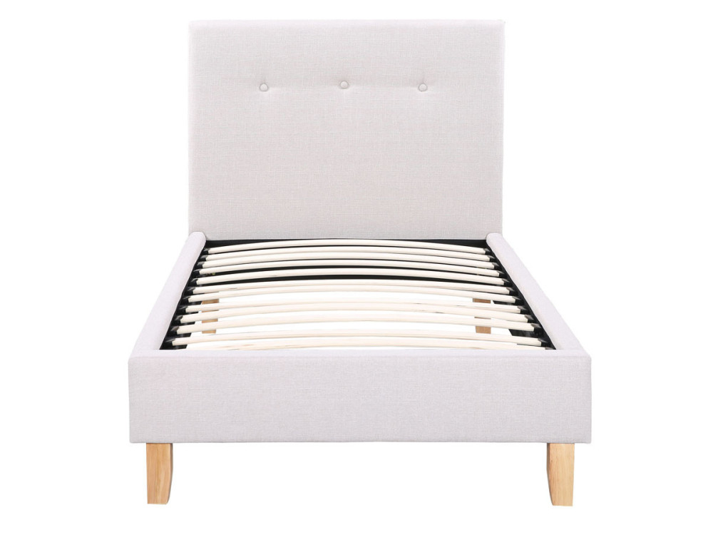 Cama "Elise" - 90 x 190 cm - Cinza claro -