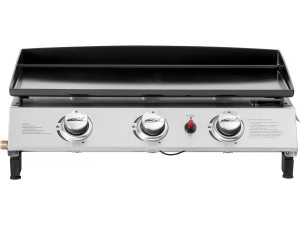 Plancha a gás 3 queimadores "Jolly" - 7,5 Kw - Cinza