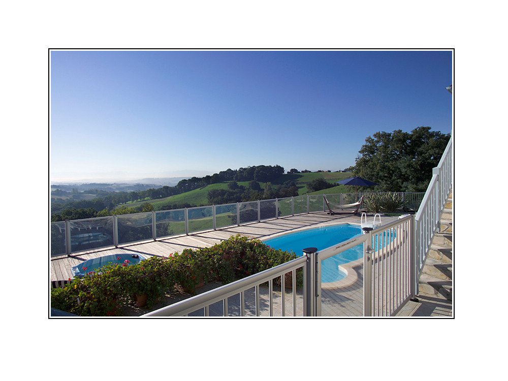 Barra de painel para vedação de piscina - Poteau d'angle