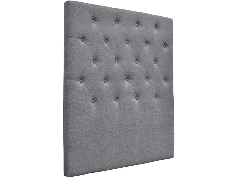 Cabeceira acolchoada Déco” - 99 cm - Cinza - Tecido