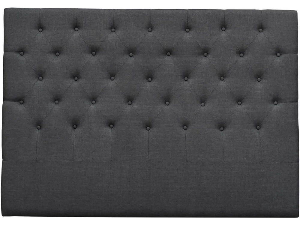 Cabeceira acolchoada Déco” - 169 cm - Cinza - Tecido