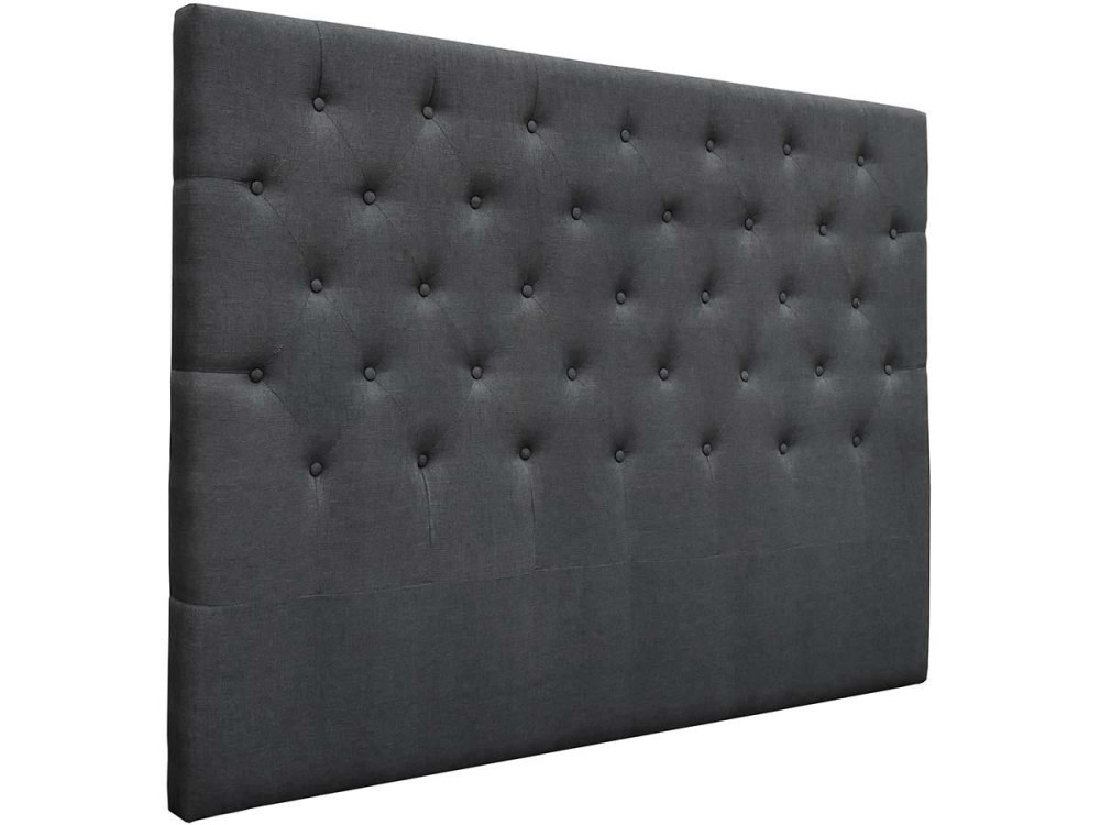 Cabeceira acolchoada Déco” - 169 cm - Cinza - Tecido