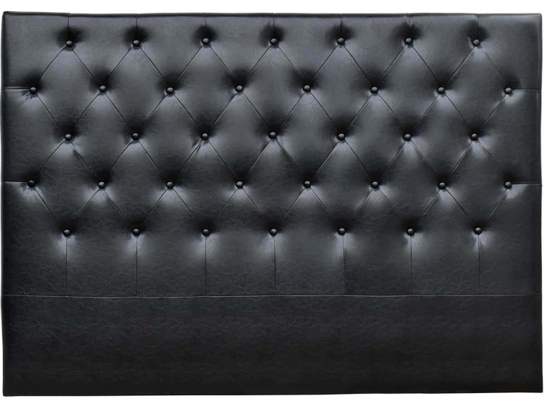 Cabeceira acolchoada Déco” - 189 cm - Preto - PVC