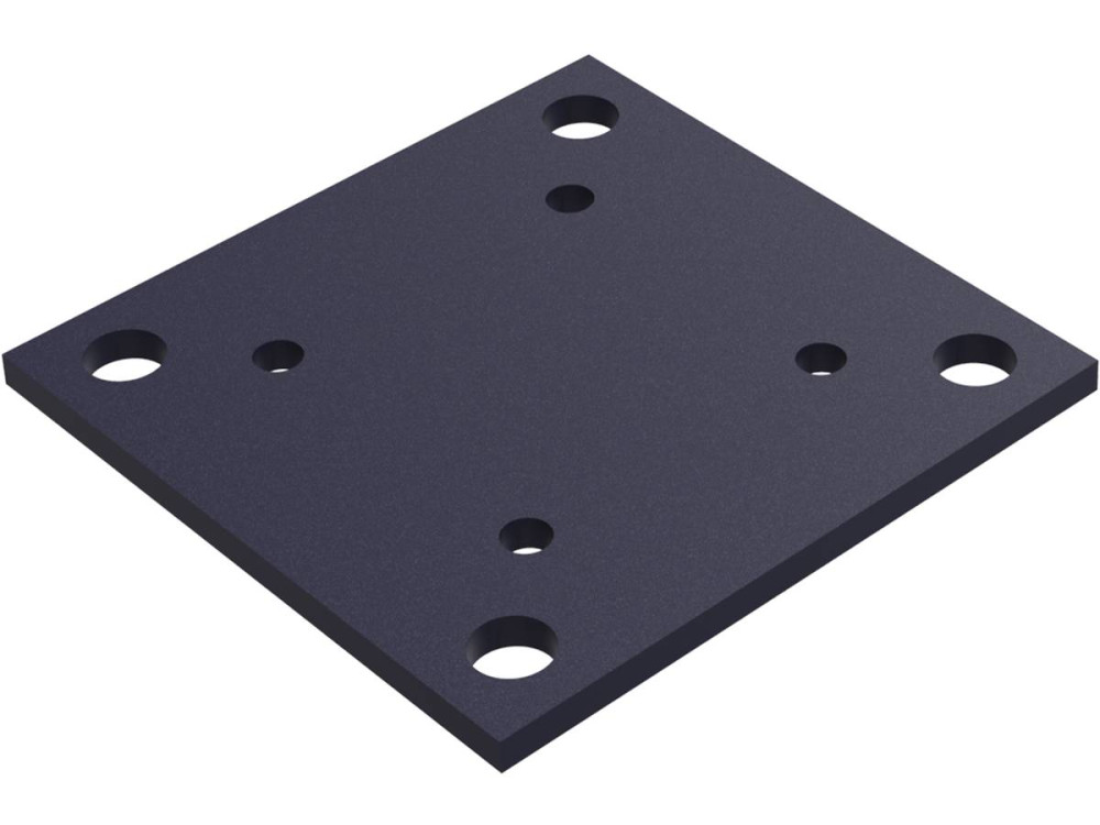 Kit Clôture 1.6 x 1.6 m composite et aluminium + profilés de finitions - Kit de fixation offert - Ardoise