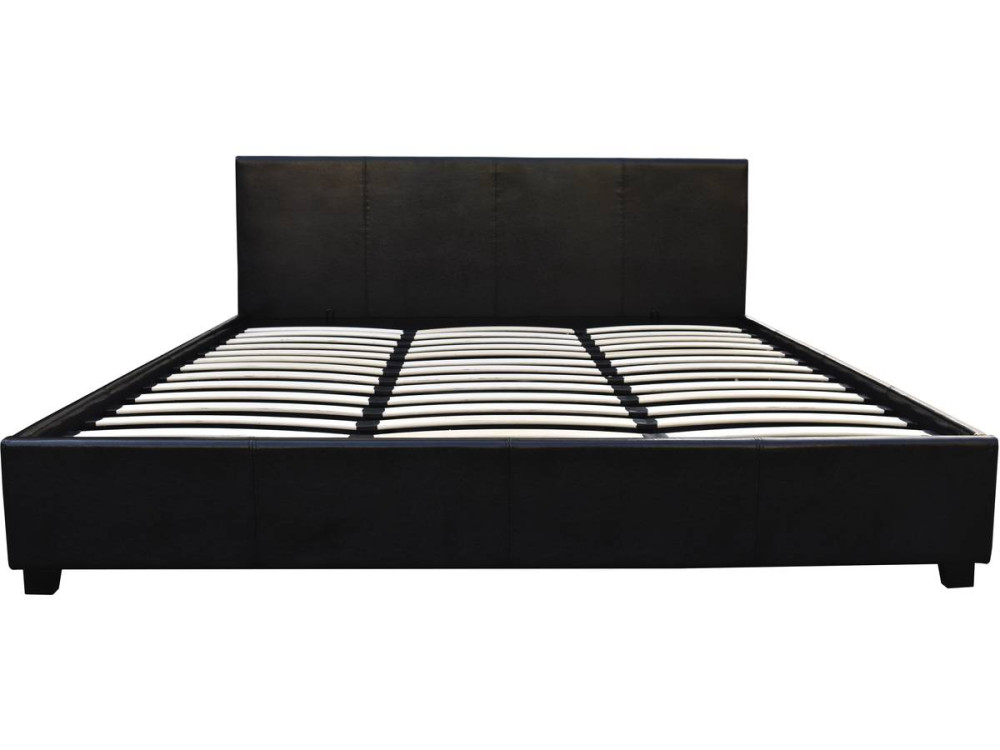 Cama de casal com baú "Carla" - 180 x 200 - Preto