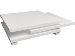 Mesa de centro "Elena" - 80 x 80 x 32 cm - Branco