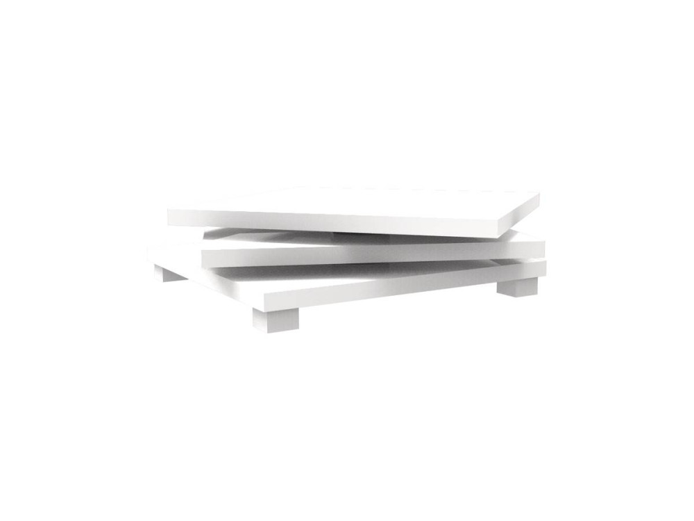 Mesa de centro "Elena" - 80 x 80 x 32 cm - Branco