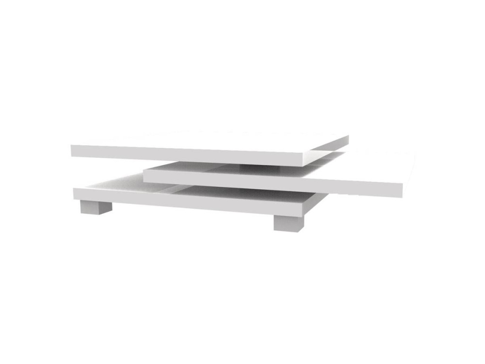 Mesa de centro "Elena" - 80 x 80 x 32 cm - Branco