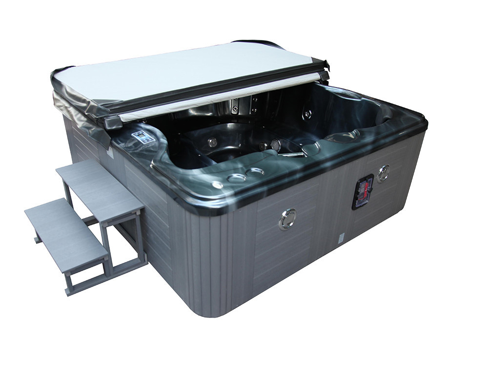 Spa "Cuba" de 6 lugares - Tanque cinza - Sistema Balboa + Bluetooth integrado - 220x210x80cm