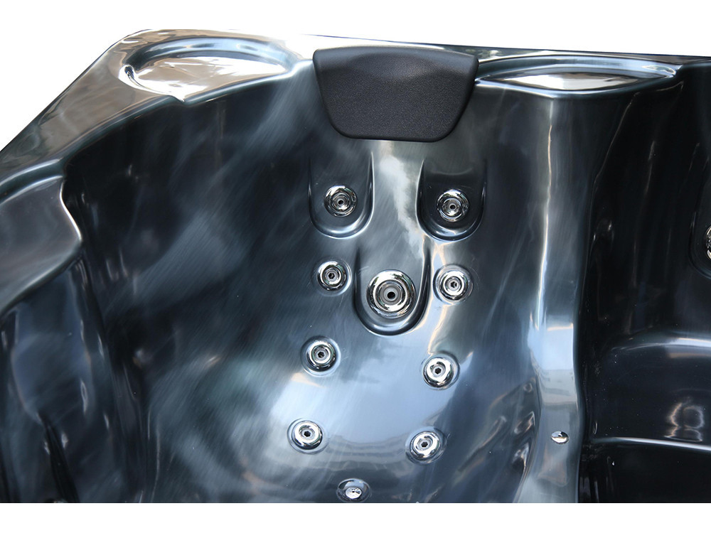 Spa "Cuba" de 6 lugares - Tanque cinza - Sistema Balboa + Bluetooth integrado - 220x210x80cm